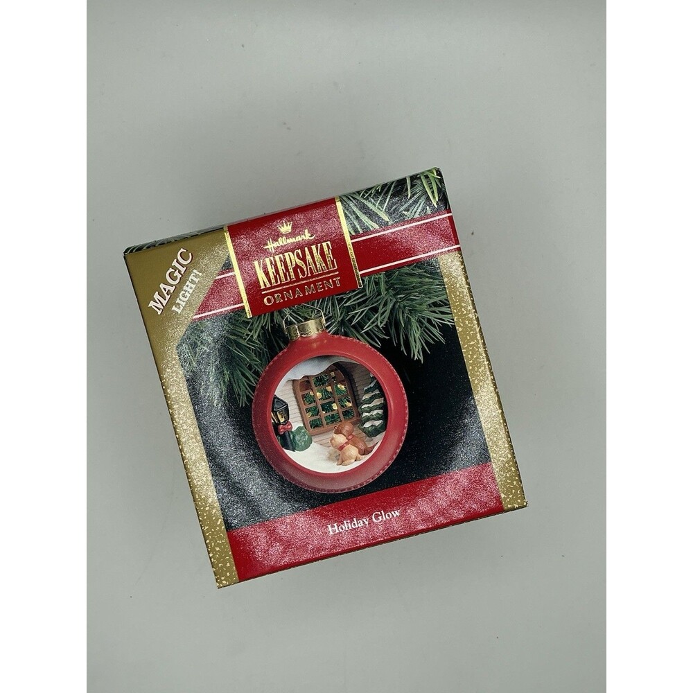 Vintage Hallmark Keepsake Holiday Glow Christmas Ornament - Magic Light 1991